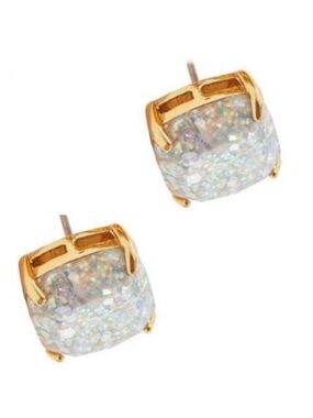 Kate Spade New York ♠️ sparkly opal + clear glitter earrings